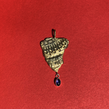 Iolite Irregular Fragment Pendant