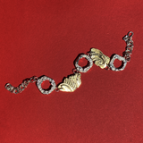 Mixed Metal Relief Fragment Bracelet