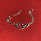 Silver Relief Fragment Bracelet